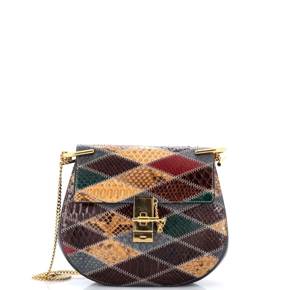 Chloe Drew Crossbody Bag Python Small #242584C57B - image 1